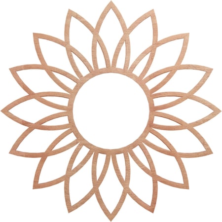 Ekena Millwork Daisy Wood Fretwork Pierced Ceiling Medallion, Cherry, 22"OD x 7 5/8"ID x 1/4"T CMWP22X22X0250DACH